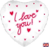 Oaktree 18inch I Love You Script - Foil Balloons